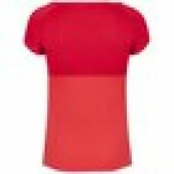 Babolat Women’s Play Cap Sleeve Tennis Top (Tomato Red) -Boxing Sport Store babolat play womens cap sleeve red rose back 1000 1000