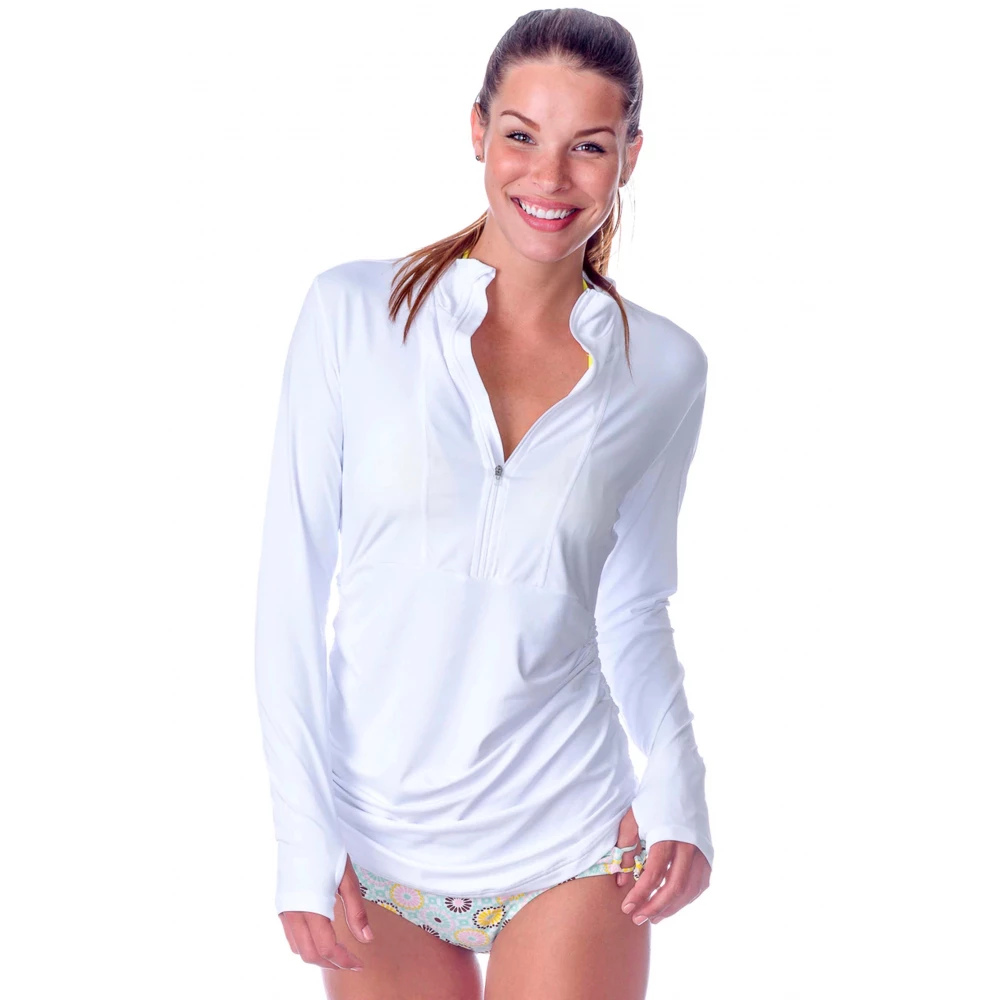 BloqUV Women’s Sun Protective Cover Up Dress (White) 3 BloqUV Women’s Sun Protective Cover Up Dress (White)