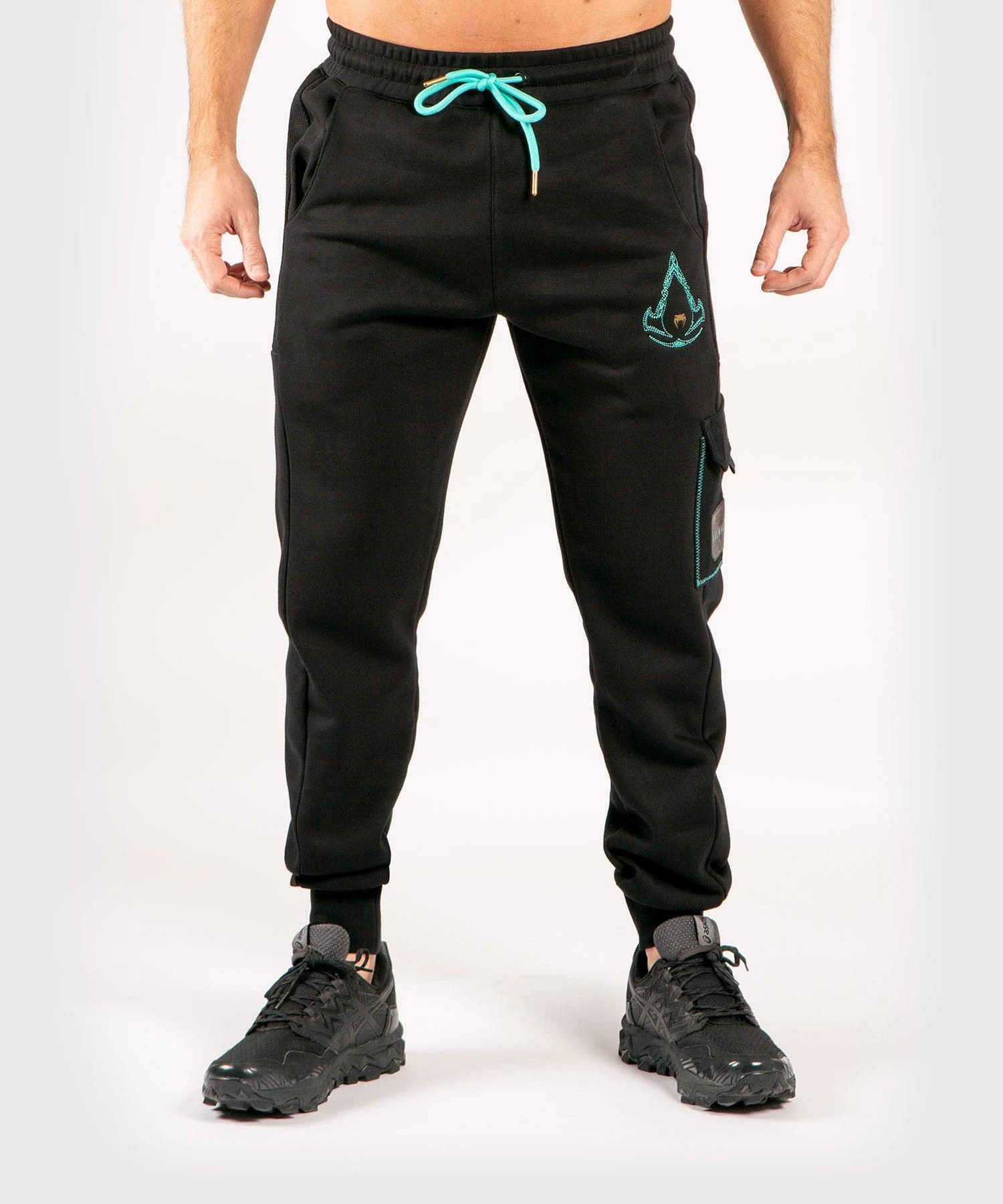 Venum Assassin's Creed Joggers - Black/Blue 4 Venum Assassin's Creed Joggers - Black/Blue - Image 2