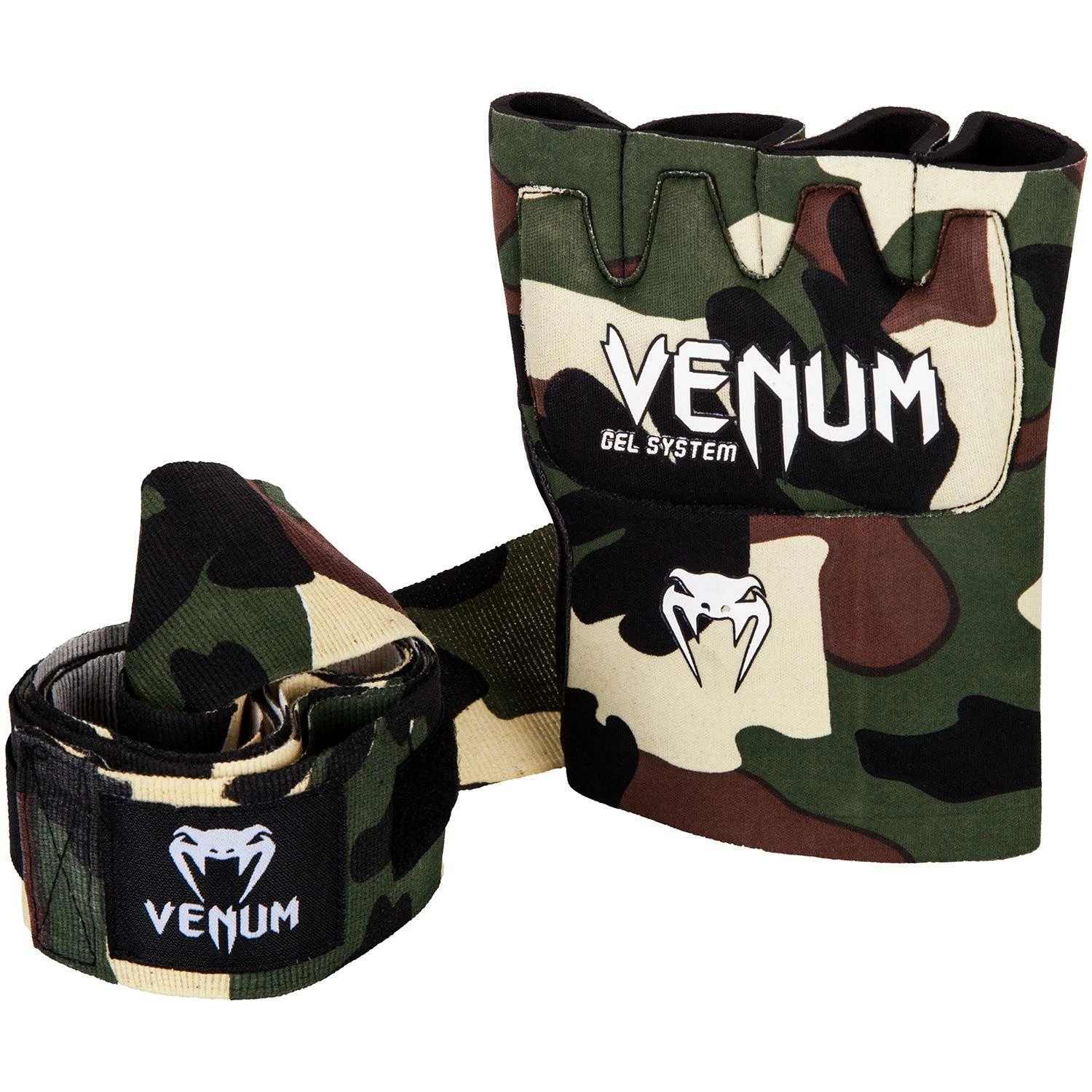 Venum Kontact Gel Glove Wraps - Forest Camo - Image 2