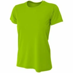 A4 Women’s Cooling Performance Crew Neck Tee (Lime)