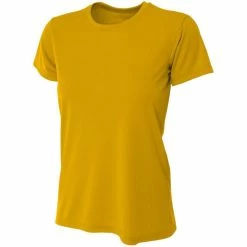 A4 Women’s Cooling Performance Crew Neck Tee (Gold)