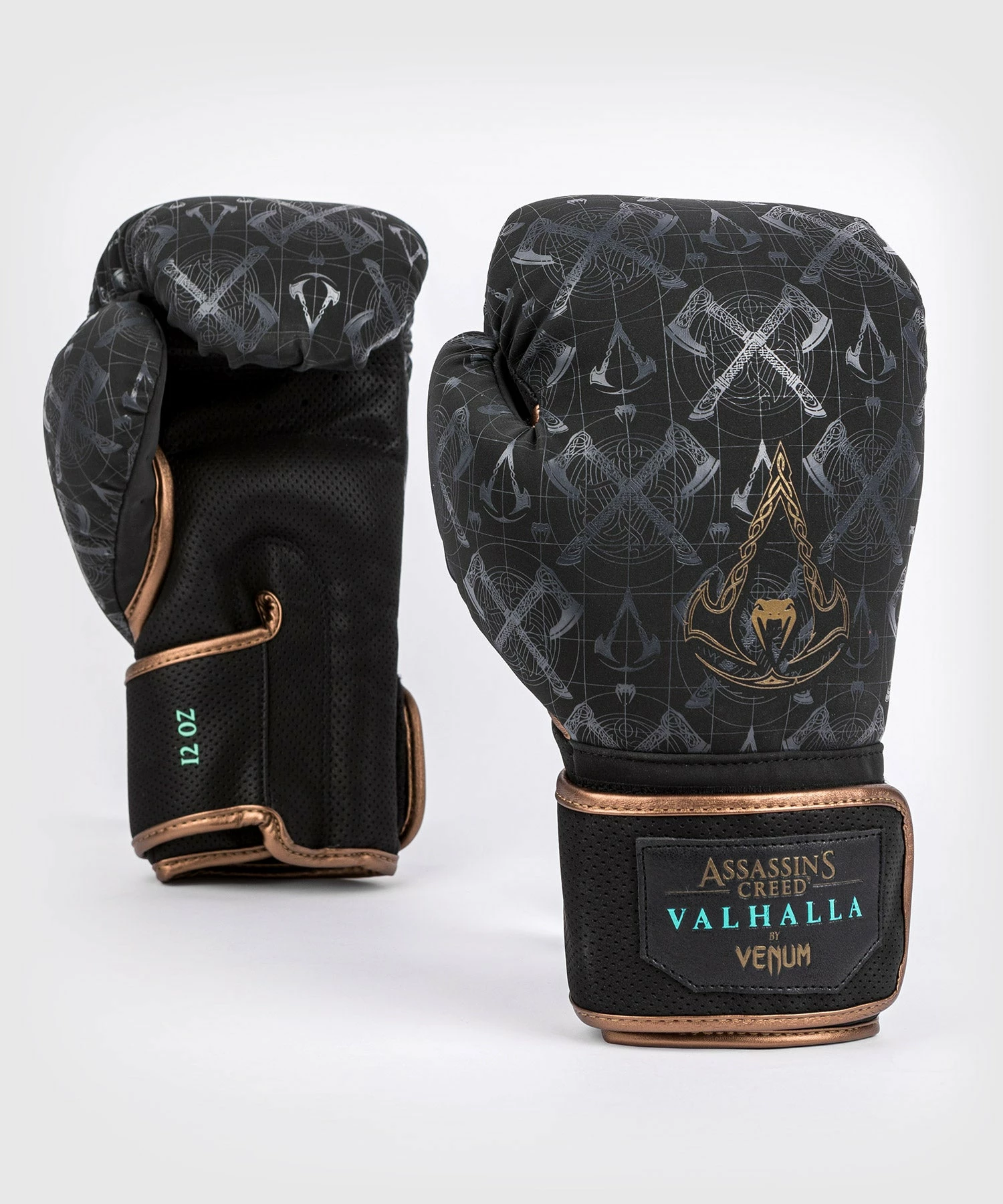 Venum Assassin's Creed Reloaded Boxing Gloves - Black 3 Venum Assassin's Creed Reloaded Boxing Gloves - Black