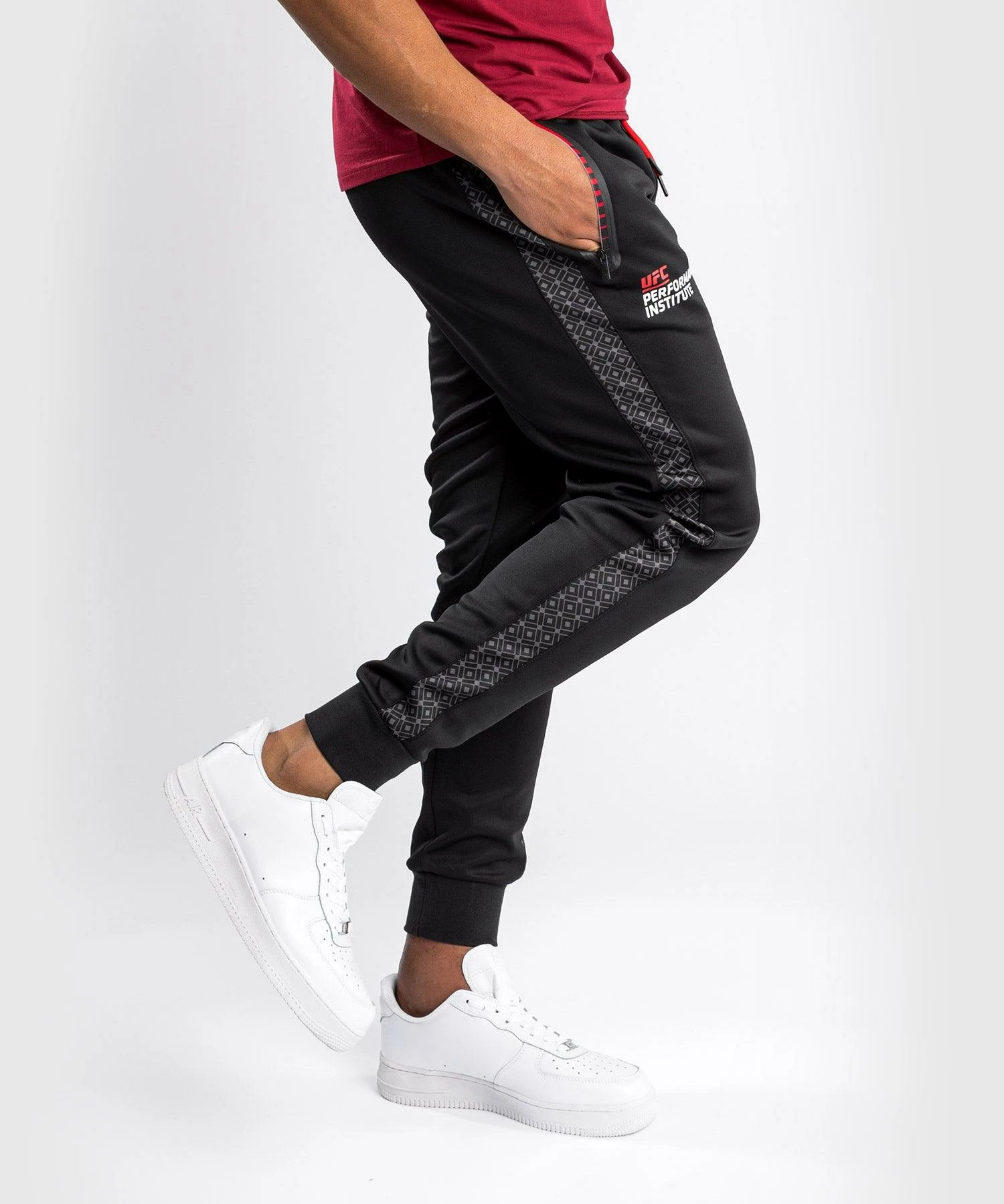 UFC Venum Performance Institute Joggers - Black/Red 6 UFC Venum Performance Institute Joggers - Black/Red - Image 4