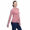 BloqUV Women’s Long Sleeve 24/7 Sun Protective Athletic Tee Shirt (Dusty Rose) -Boxing Sport Store dusty rose pullover two 1000 1000