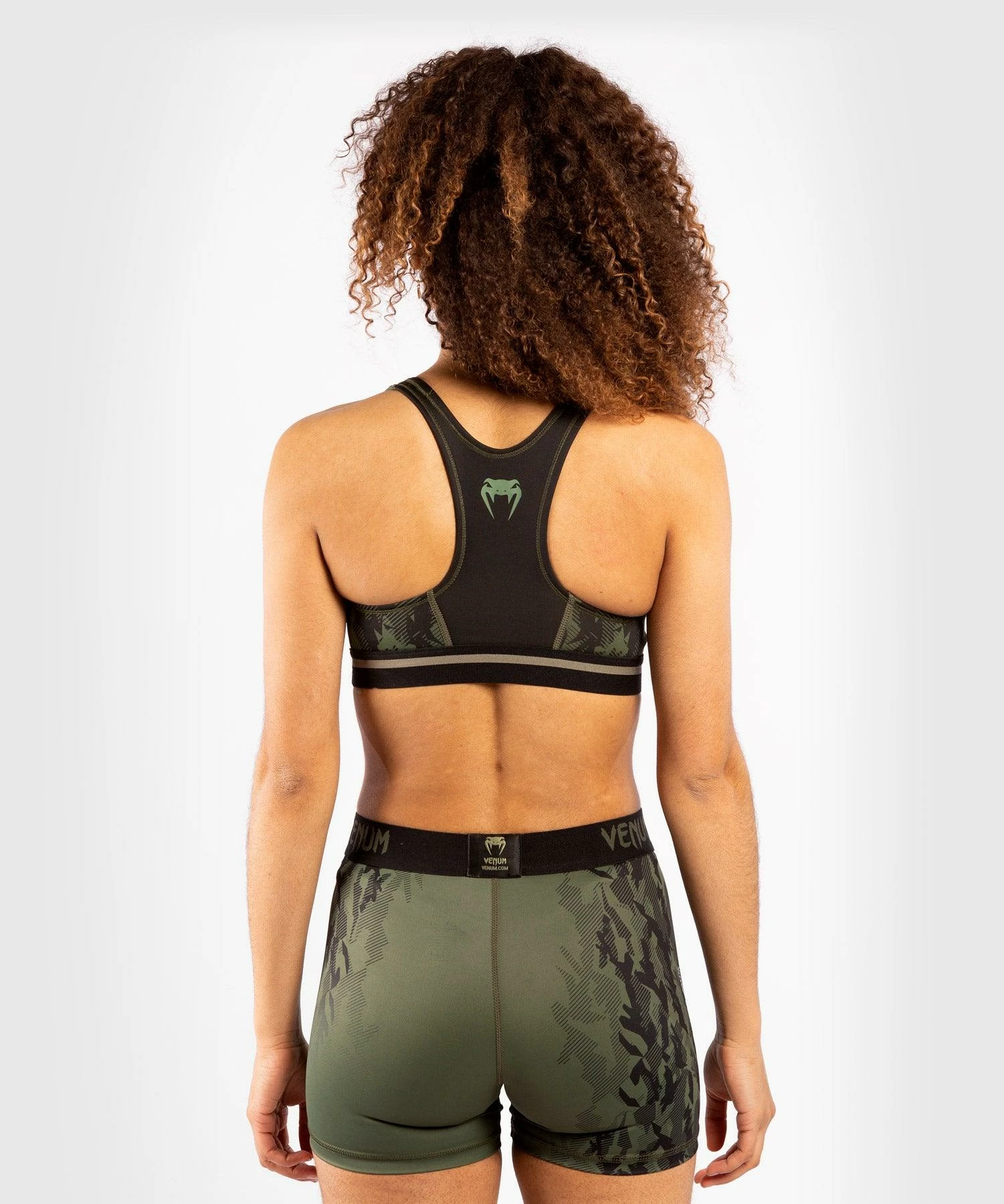 UFC Venum Authentic Fight Week Women's Sport Bra - Khaki 4 UFC Venum Authentic Fight Week Women's Sport Bra - Khaki - Image 2