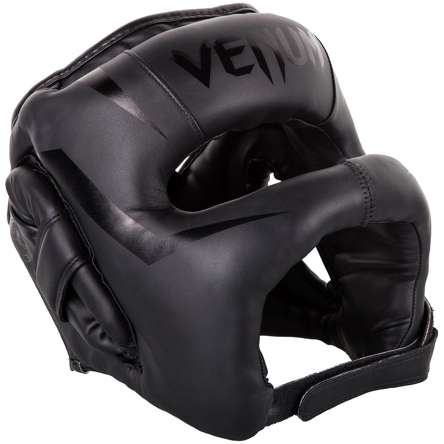 Venum Elite Iron Headgear - Black/Black 3 Venum Elite Iron Headgear - Black/Black