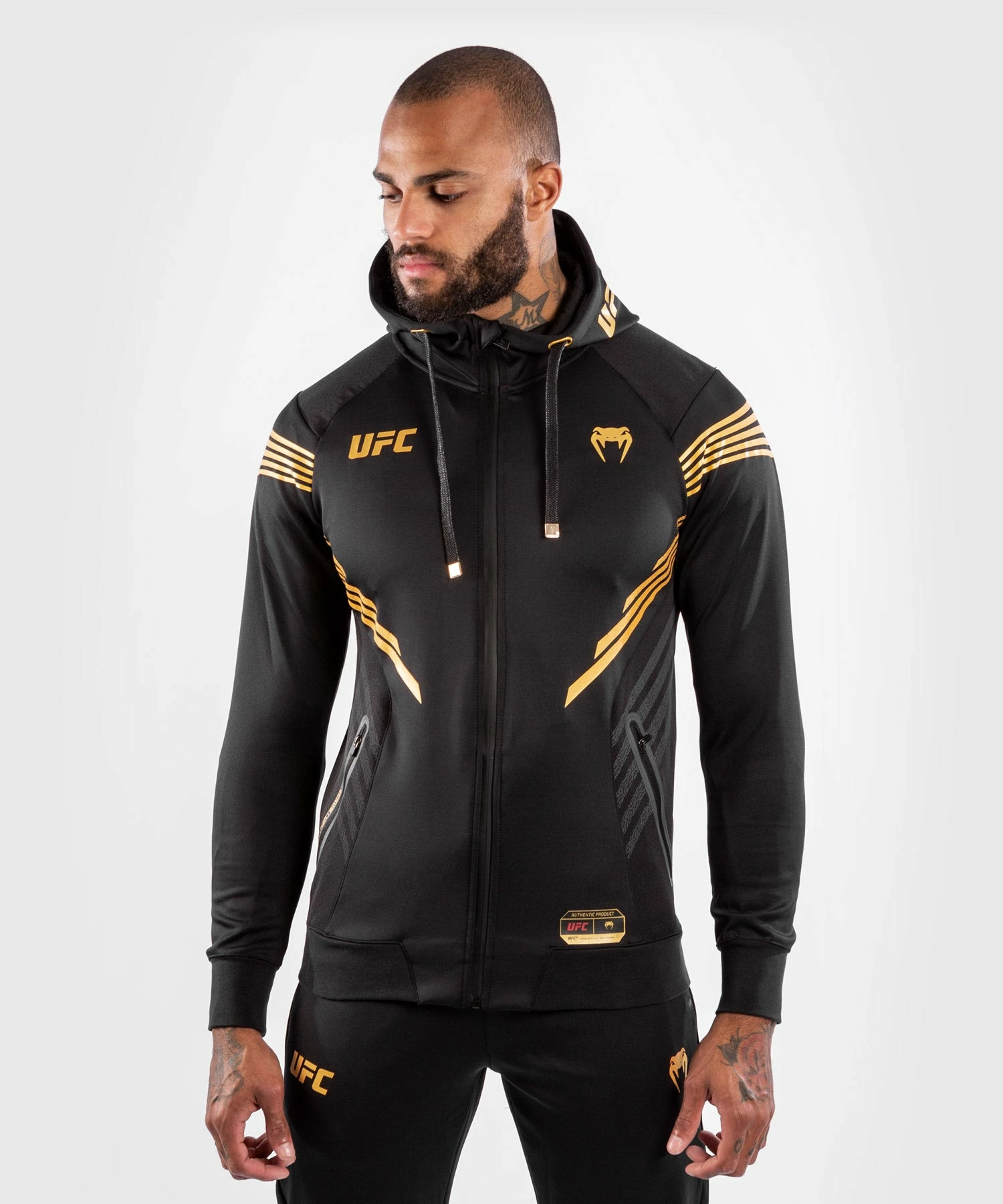 UFC Venum Authentic Fight Night Men's Walkout Hoodie - Champion 3 UFC Venum Authentic Fight Night Men's Walkout Hoodie - Champion