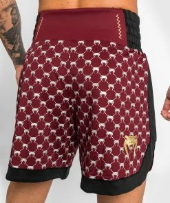 Venum Monogram Boxing Short - Black/Burgundy -Boxing Sport Store f 252F7 252F9 252Fe 252Ff79e513954e6e824f15ed92c14d0af125f2482b4 BOXING SHORT MONOGRAM BURGUNDY 11