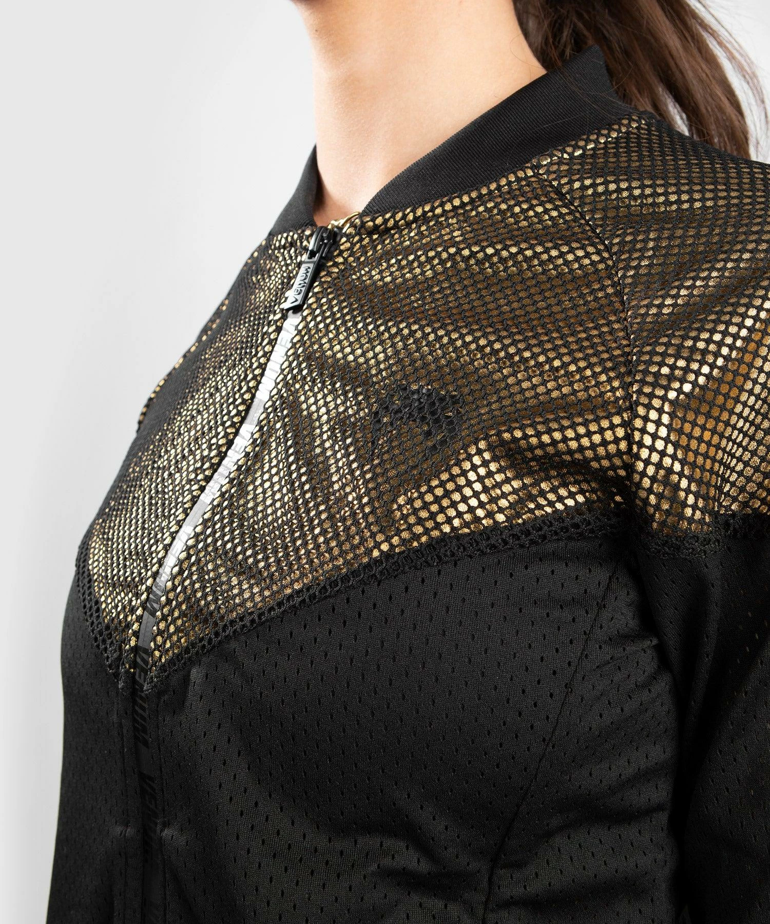 Venum Lightning Mesh Jacket - For Women - Black/Gold 6 Venum Lightning Mesh Jacket - For Women - Black/Gold - Image 4