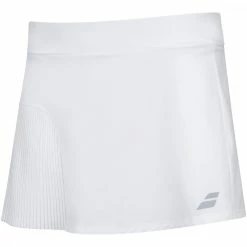 Babolat Women’s Compete Tennis Skirt W/ 13” Inseam And Performance Polyester (White/White)