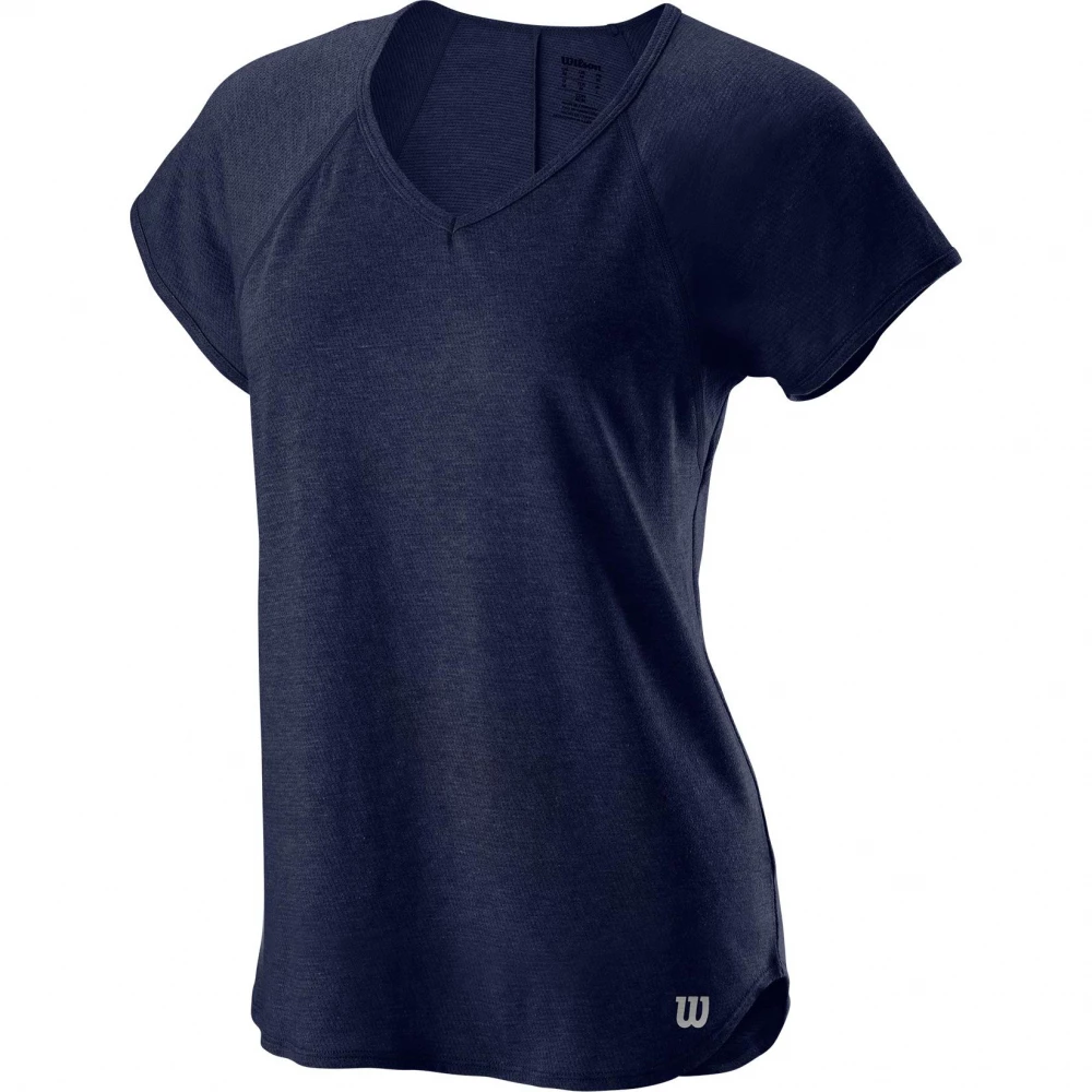Wilson Women’s Tennis Training V-Neck Tee (Peacoat) 3 Wilson Women’s Tennis Training V-Neck Tee (Peacoat)